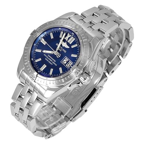 breitling galactic mens 41|Breitling galactic 41 blue dial.